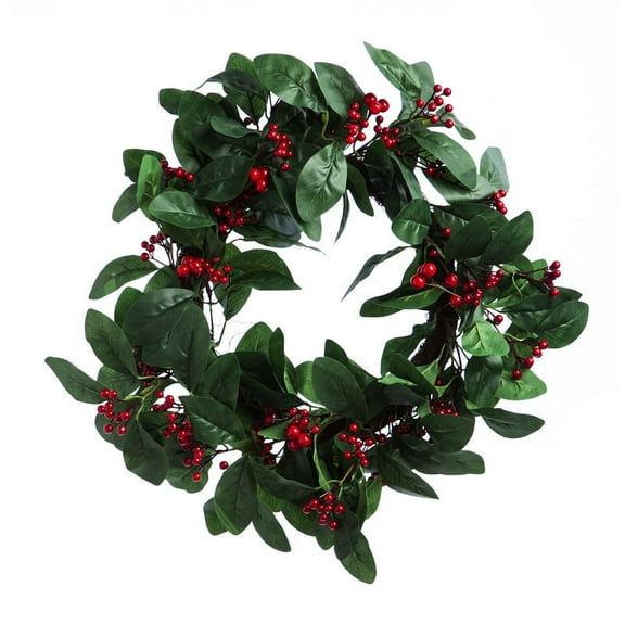 Holly Berry Wreath, 24"