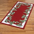 thumbnail image 1 of Holly Border Rectangle Rug Red 2 ft 9 x 6 ft, 1 of 1