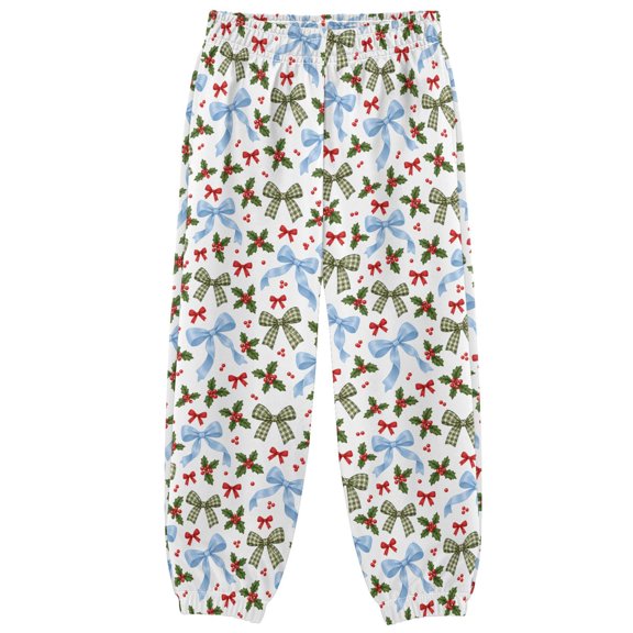 Holly Bow Boys Pants Kids Casual Sweatpants Joggers Toddler Sports Pants 3-10 Years