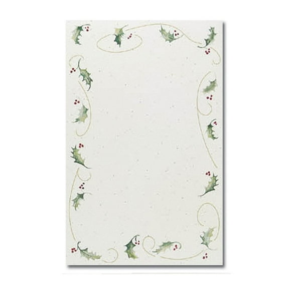 Holly Bunch Printable Jumbo Cards - 8.5" x 5.5" Size - 100/Pack (ALCX34)