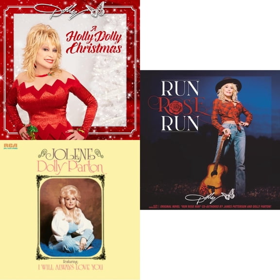 Holly Dolly Christmas (Opaque Red LP Vinyl) & Jolene (140G/Dl Insert) & Run Rose Run