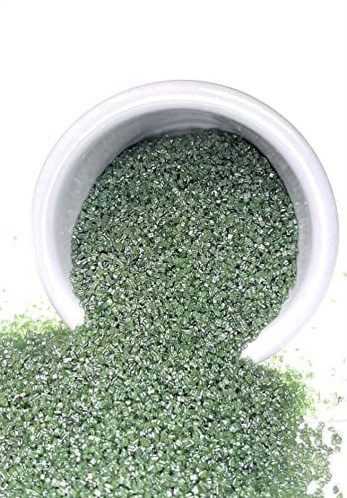 Holly Green Sanding Sugar Naturally Colored Medium Crystal Decorating