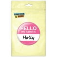 thumbnail image 1 of Holly Hello My Name Is Refrigerator Button Magnet, 1 of 2