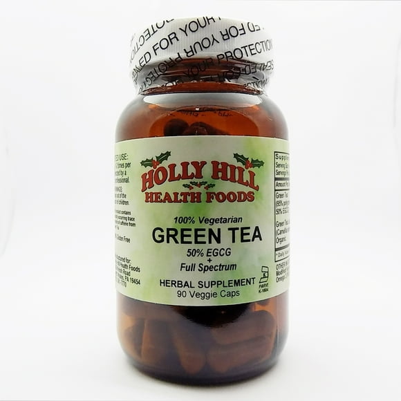 Holly Hill Health Foods, 100% Vegetarian Green Tea, 90 Vegetarian Capsules