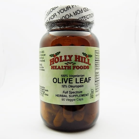 Holly Hill Health Foods, 100% Vegetarian Olive Leaf, 90 Vegetarian Capsules