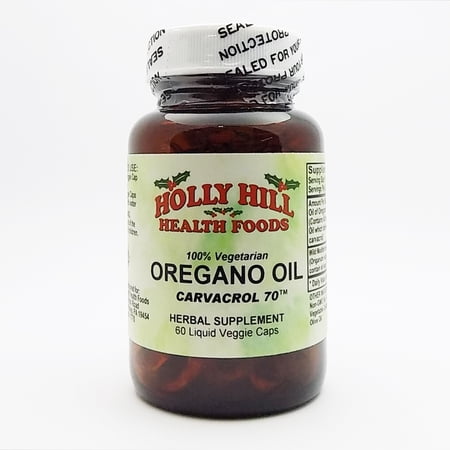 Holly Hill Health Foods, 100% Vegetarian Oregano Oil, Supports Immune Health, 60 Liquid Vegetarian Capsules