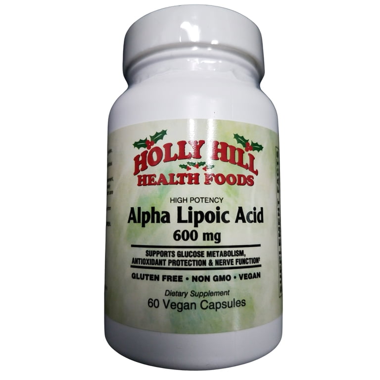 antioxidant complex glutathione alpha lipoic acid lutein Holly Hill Health Foods Acid, 600 mg, 60 Vegetarian Capsules Buy HGH Fragment 176-191
