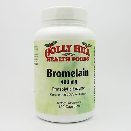 Holly Hill Health Foods, Bromelain 400 mg, Anti-inflammatory and Digestive Enzyme, 120 Capsules