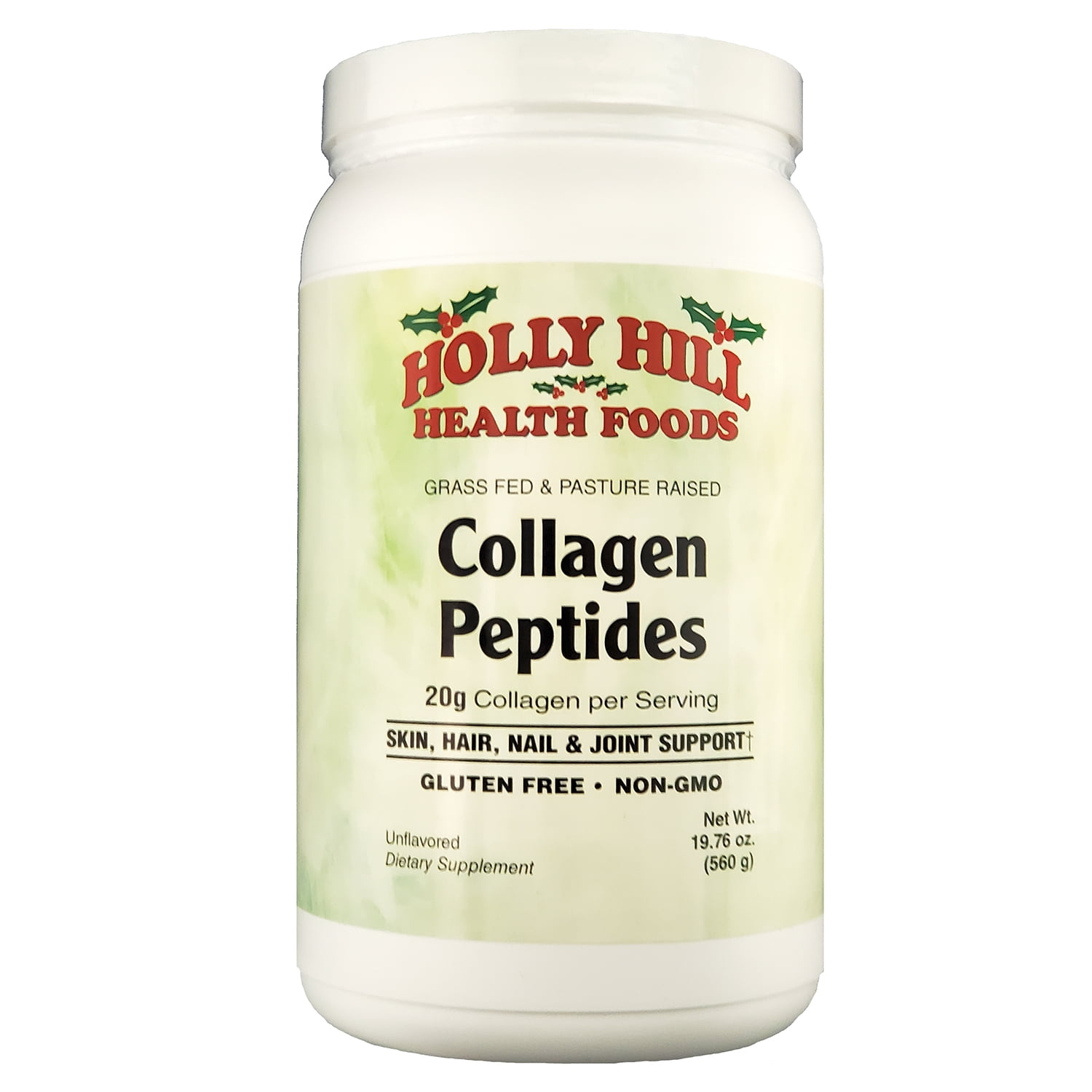 Holly Hill Health Foods Collagen Peptide Powder, Unflavored, 19.75 Ounces