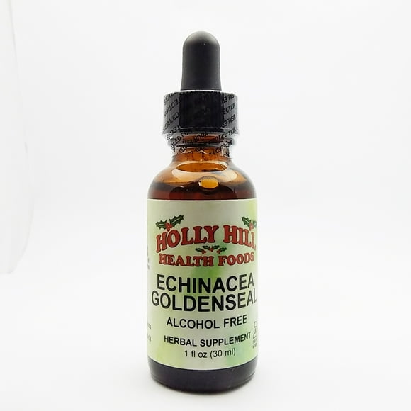 Holly Hill Health Foods, Echinacea & Goldenseal Immune Support, Alcohol Free, 1 Ounce