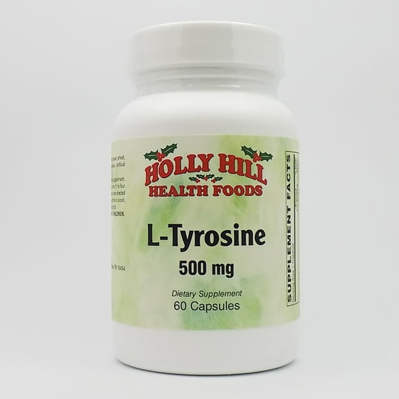 Holly Hill Health Foods, L-Tyrosine 500 MG, 60 Capsules
