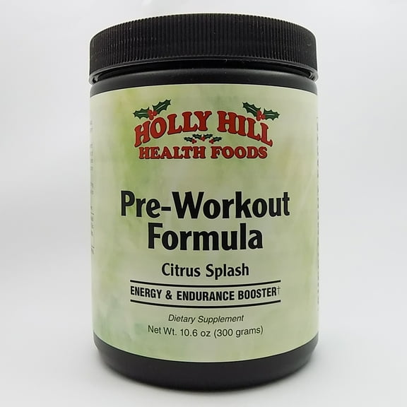 Holly Hill Health Foods, Pre-Work-Out Formula, Citrus Splash, 10.6 Ounces