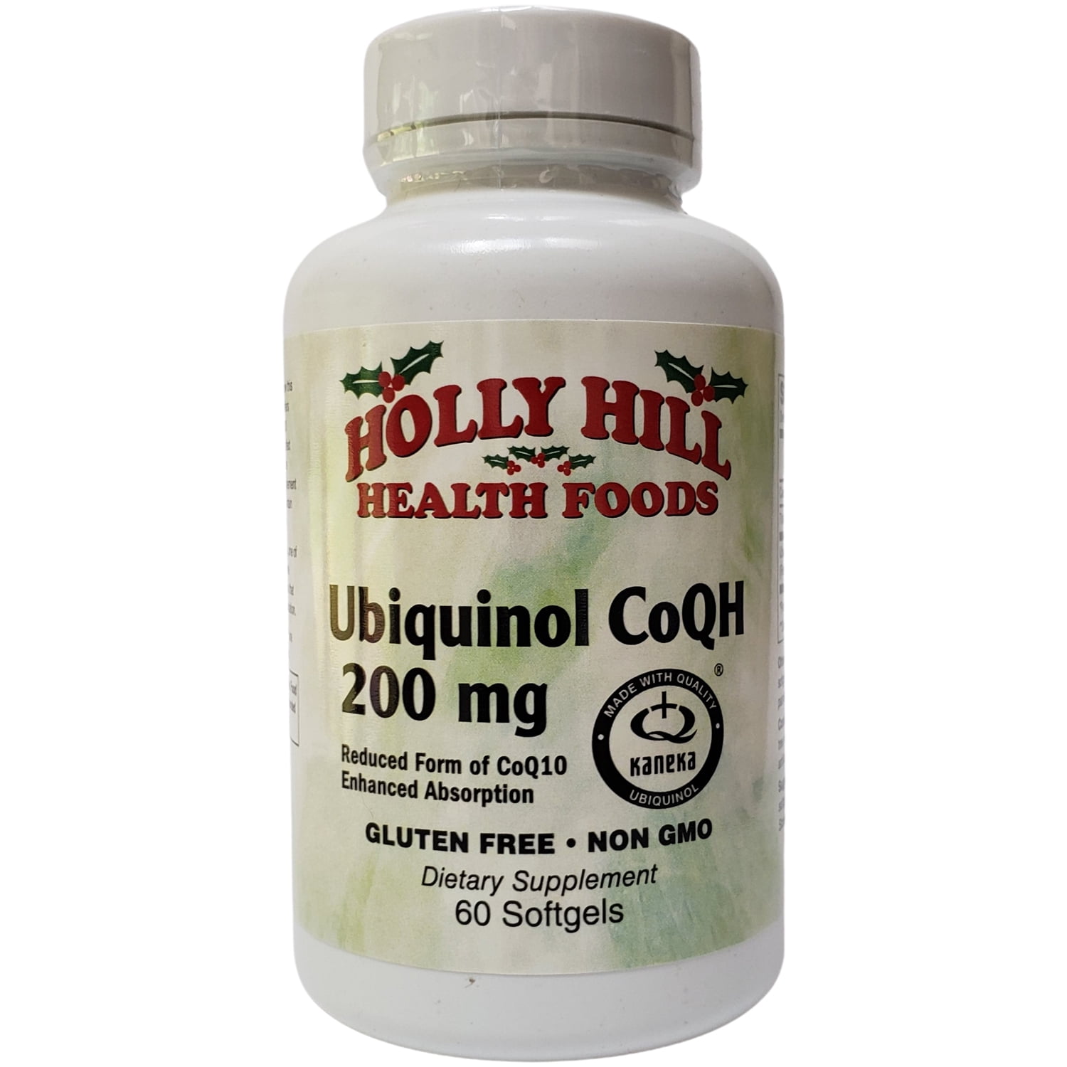 Holly Hill Health Foods Ubiquinol CoQH 200 mg, 60 Softgels
