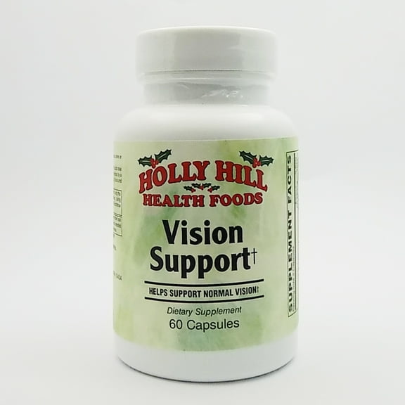 Holly Hill Health Foods, Vision Support With Eyebright and Lutein, 60 Capsules