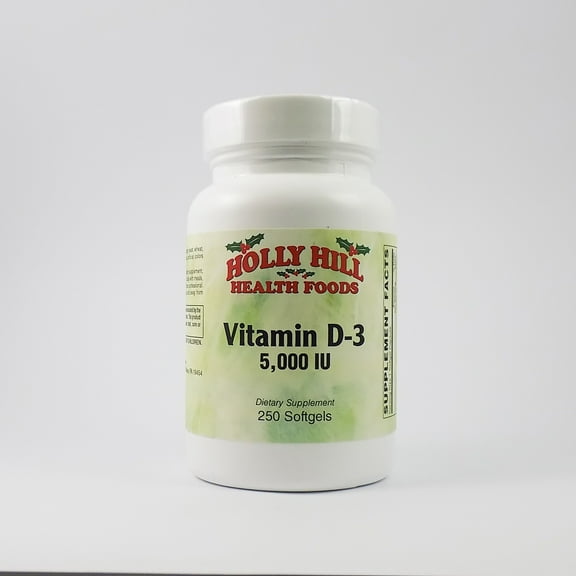 Holly Hill Health Foods, Vitamin D3 5000 IU, 250 Softgels