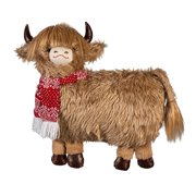 Holly Homestead Table D cor Fabric Highland Cow, 21"L