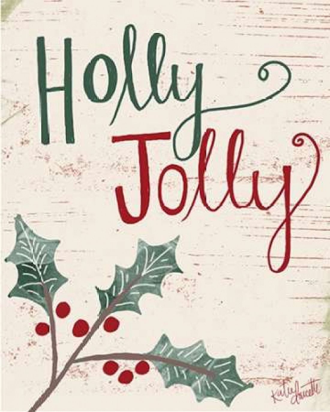 Holly Jolly Canvas Art - Katie Doucette (24 x 30)