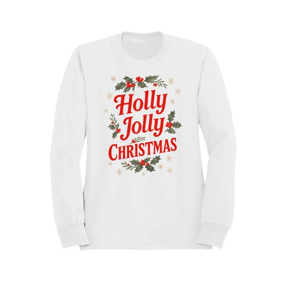 Holly Jolly Christmas Design Men's Sweatshirt