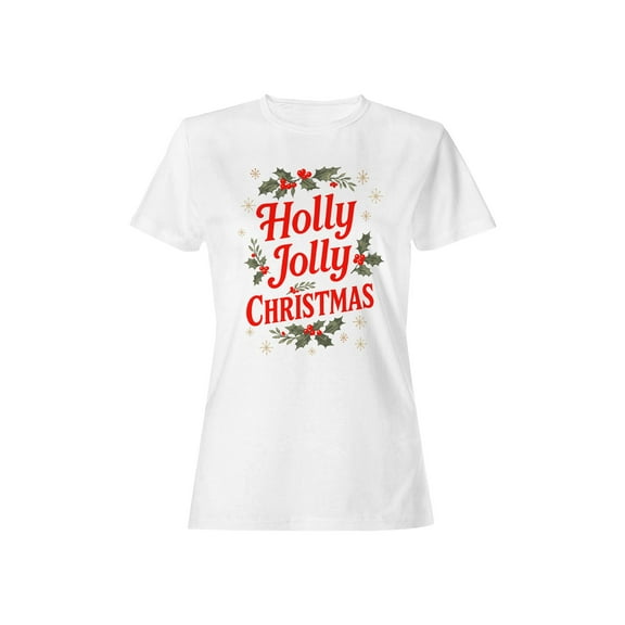 Holly Jolly Christmas Design Women's T-shirt