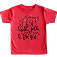 thumbnail image 1 of Holly Jolly Christmas T-Shirts for Baby and Toddler Matching Family Fun Outfits Red Shirt 3T, 1 of 6