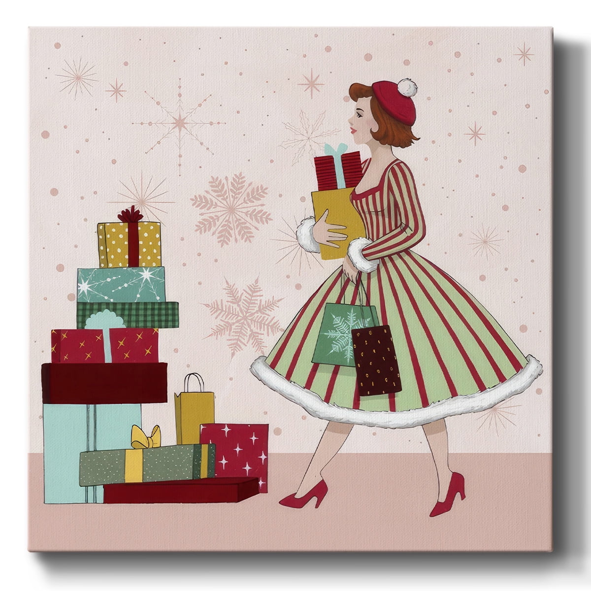 Holly Jolly Holiday II- Gallery Wrapped Canvas