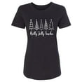 thumbnail image 1 of Holly Jolly Teacher Womens crewneck tee, 1 of 2