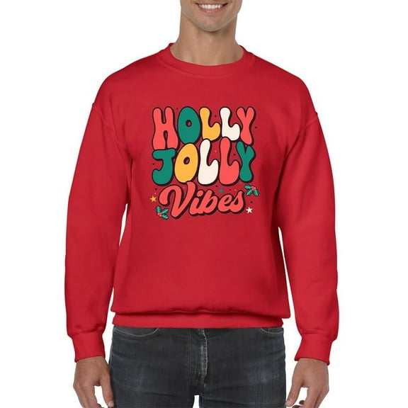 Holly Jolly Vibes - Christmas Cheer Men's Sweatshirt