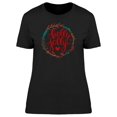 thumbnail image 1 of Holly Jolly Xmas Floral Wreath T-Shirt Women -Image by Shutterstock, Female XX-Large, 1 of 2