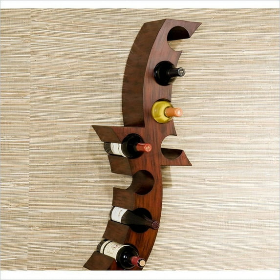 Holly & Martin Avila Wall Mount Wine Rack in Rust