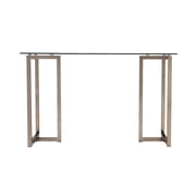 Holly & Martin Haxor Writing Desk, Midcentury Modern Style, Champagne
