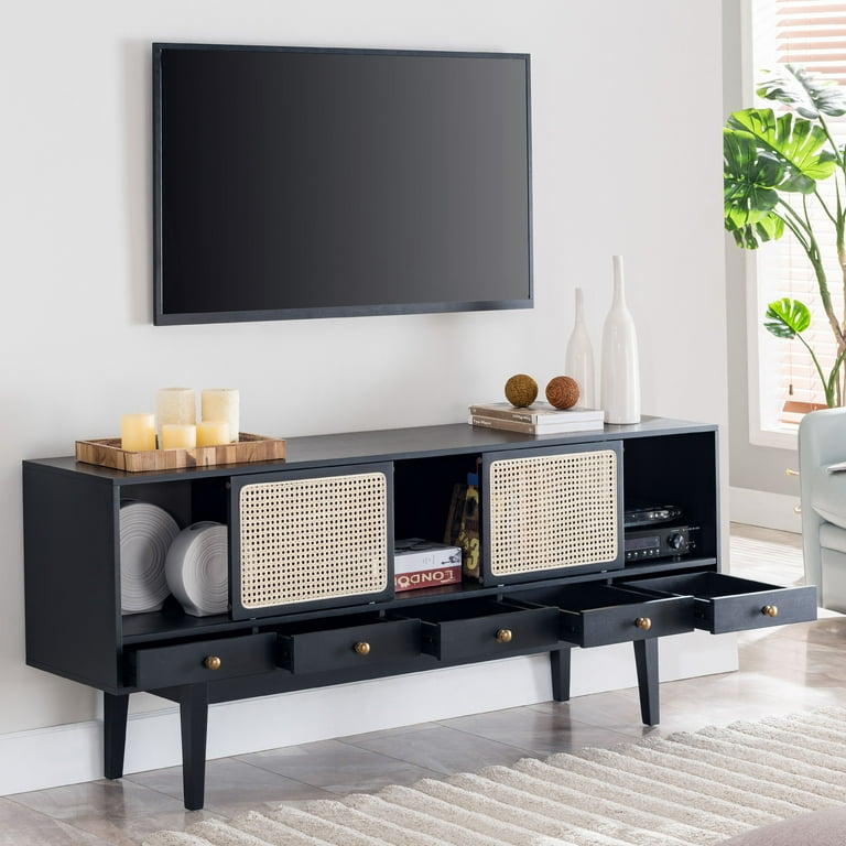 Holly Martin Simms Midcentury Modern Media Console for TVs up to 68