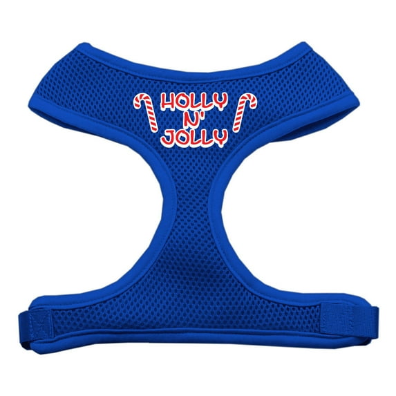Holly N Jolly Screen Print Soft Mesh Pet Harness