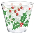 thumbnail image 1 of Holly Plastic Tumbler - 9 oz. | Multicolor | 40 Pcs., 1 of 2