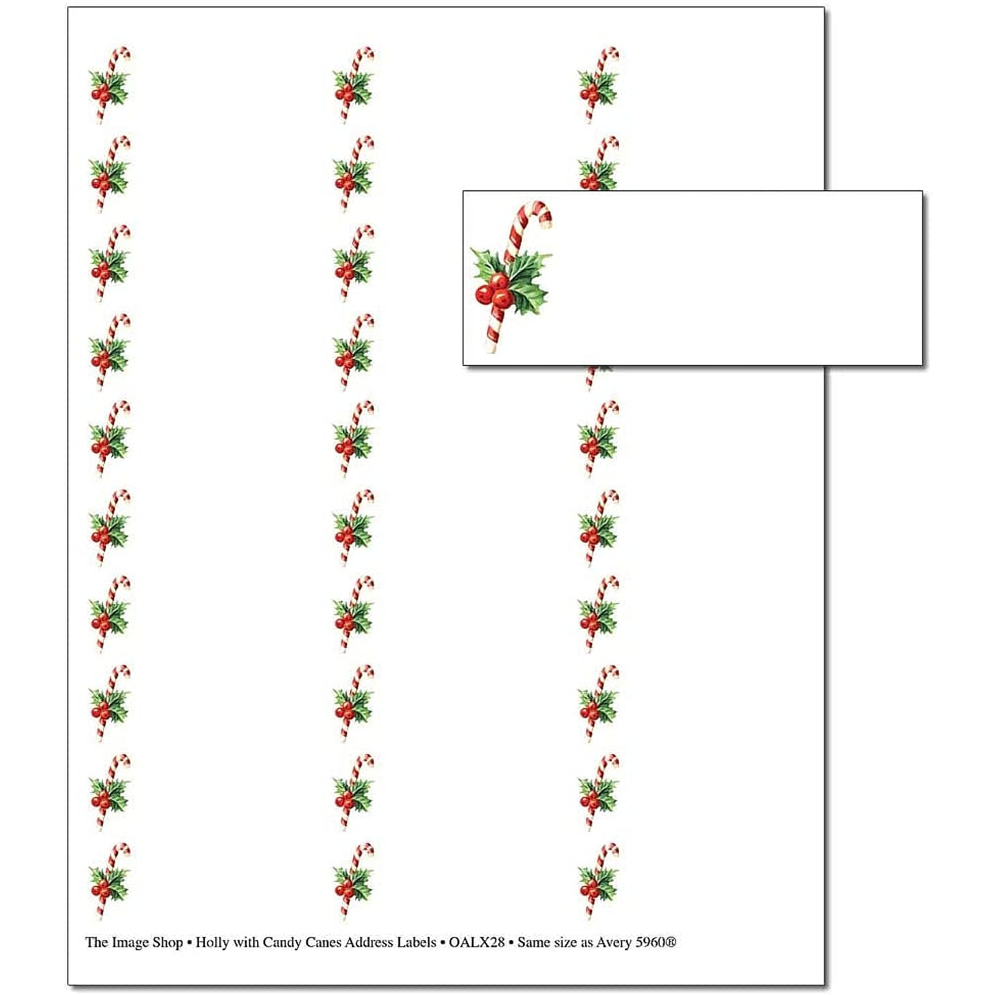 holly-with-candy-canes-address-labels-1in-x-2-5-8in-pack-of-150-labels-blank-labels-not-personalized-oalx28-walmart-com for Customizable Free Printable Address Label Templates Holly With Candy Canes Address Labels - 1in. x 2 5/8in. - Pack of 150 Labels- blank labels (not personalized) (oalx28) - Walmart.com for Customizable Free Printable Address Label Templates