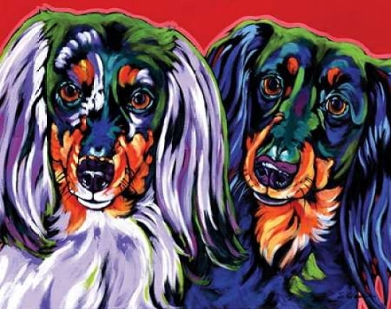 Holly and Libby Canvas Art - Sally Evans (24 x 30)