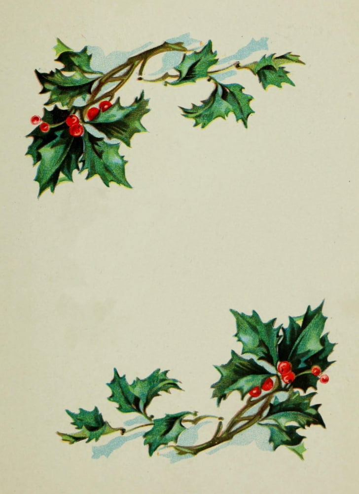 Holly from Tennyson 1900 Holly frame 3 Canvas Art - Unknown (24 x 36)