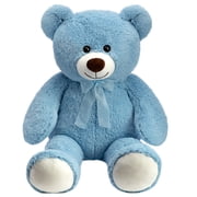 HollyHOME 36 Inch Large Teddy Bear Big Plush Stuffed Animal Soft Cuddly Toy Gift for Girlfriend Kids Valentine's Day Blue
