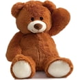 thumbnail image 1 of HollyHOME Giant Teddy Bear Big Plush Stuffed Animal Soft Cuddly Toy Gift for Girlfriend Kids Valentine's Day 36 Inch Brown, 1 of 9