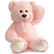 HollyHOME Giant Teddy Bear Big Plush Stuffed Animal Soft Cuddly Toy Gift for Girlfriend Kids Valentine's Day 36 Inch Pink