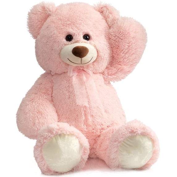 HollyHOME Giant Teddy Bear Big Plush Stuffed Animal Soft Cuddly Toy Gift for Girlfriend Kids Valentine's Day 36 Inch Pink