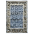 thumbnail image 1 of Hollyhock Navy Oriental Viscose Area Rugs for Living Room Jacquard Textured Modern Rugs Soft Geometric Rug for Bedroom Washable Rug Non-Slip Bohemian Carpet Perfect for Dining Room Office Beige, 1 of 6