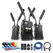 Hollyland Cosmo C2 Wireless Video Transmission System | Dual HDMI SDI Transmitters, 3000ft Range, 1080p60, 33ms Latency, RTMP NDI HX | 2 Transmitters 1 Receiver, HDMI Cable, Ethernet Cable
