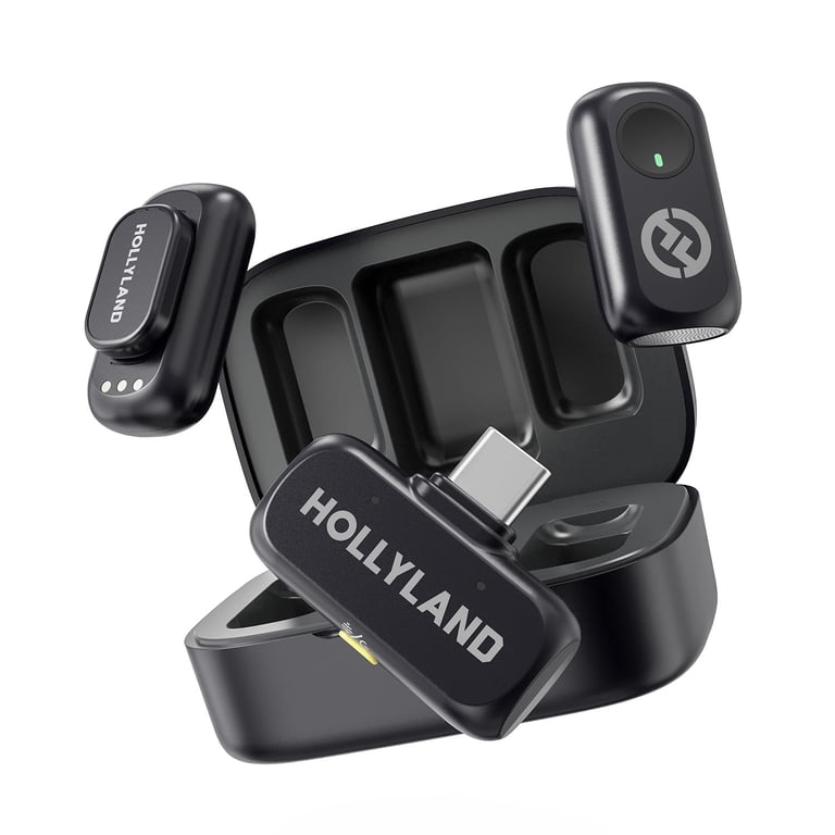 Hollyland Lark A1 DUO Wireless Lavalier Microphone, USB-C RX+2TX