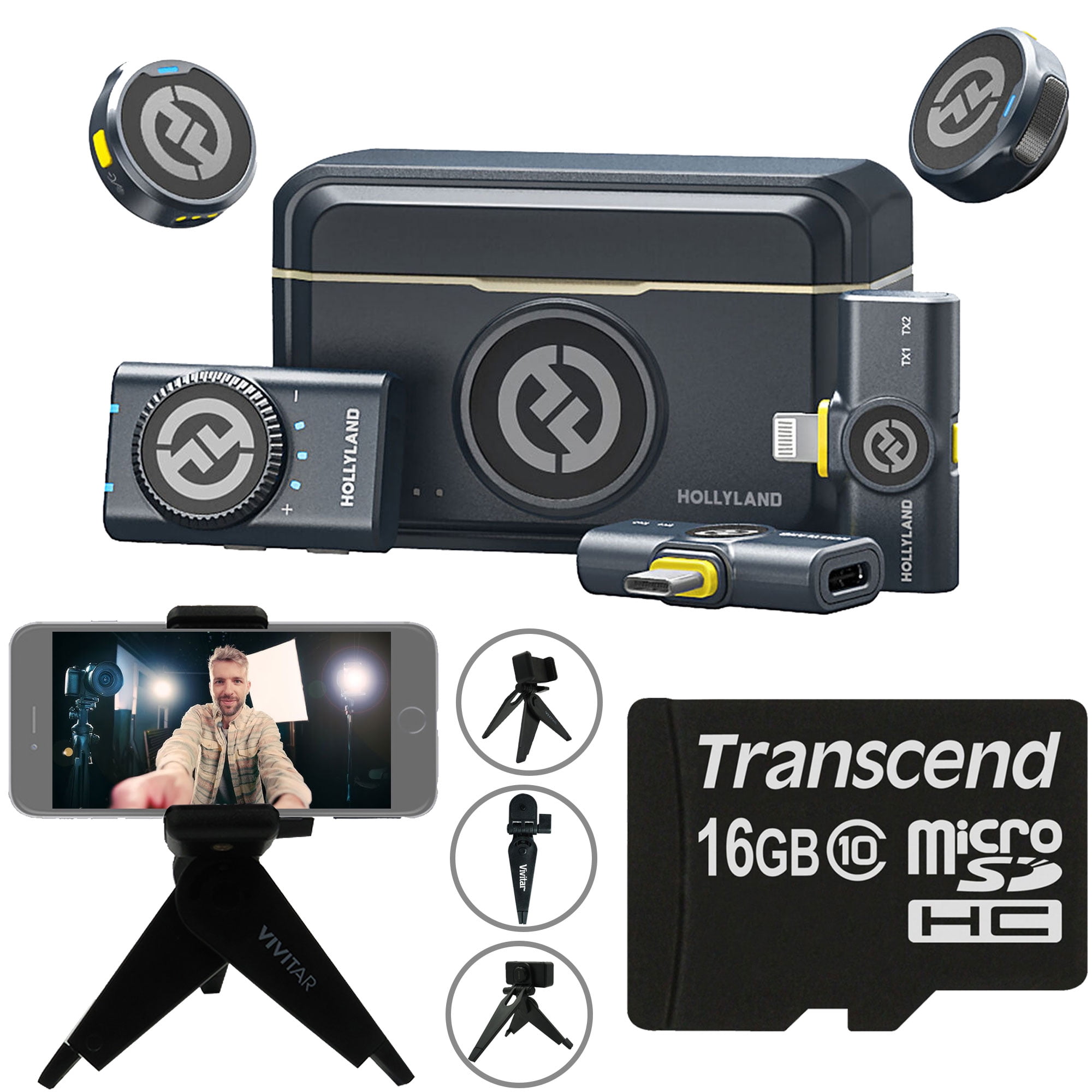 Hollyland LARK M2 COMBO 2-Person Wireless Combo Microphone