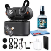 Hollyland LARK M2S DUO Wireless Microphone for USB-C, Dual Lavalier Mics, 2-Person Recording, 48kHz, 1000 ft Range, Space Gray Bundle