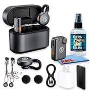 Hollyland LARK M2S Mini Combo Wireless Microphone for Camera and USB-C, Dual Lavalier Mics, 2-Person Recording, 1000 ft Range, Space Gray Bundle
