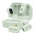 thumbnail image 1 of Hollyland Lark A1 Wireless Mini Microphone for iPhone & Android, Wireless Lavalier Microphone with USB-C RX, Lightning RX, Charging Case (Green), 1 of 7