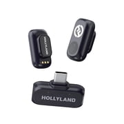 Hollyland LARK A1 2.4GHz 2-Person Wireless Mini Duo Version Lavalier Microphone System with USB-C Connector, Space Gray