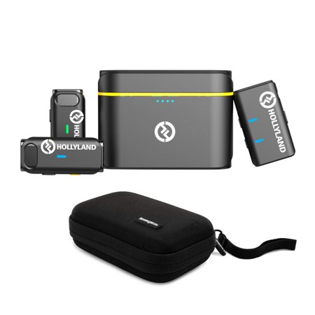 Hollyland Lark M1 Duo 2-Person Wireless Microphone System with Storage Case