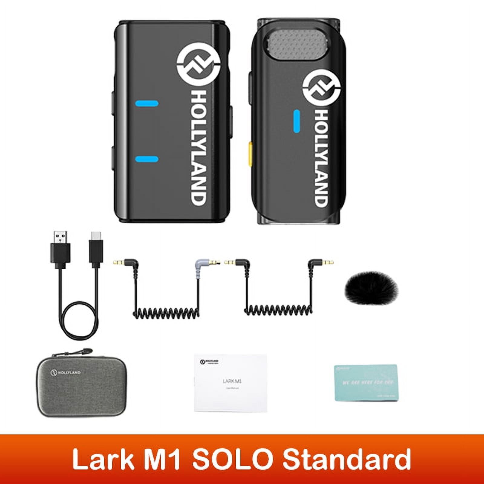  Hollyland Lark M1 Wireless Lavalier Microphone with Noise  Cancellation, 656ft Transmission,8H Battery Life, Compact Wireless Lapel  Microphone System for DSLR Cameras/iPhone/Android/Live Streaming : Musical  Instruments